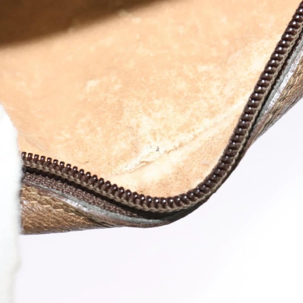 GUCCI GG Supreme Web Sherry Line Bag PVC Beige Gold - Picture 13 of 15